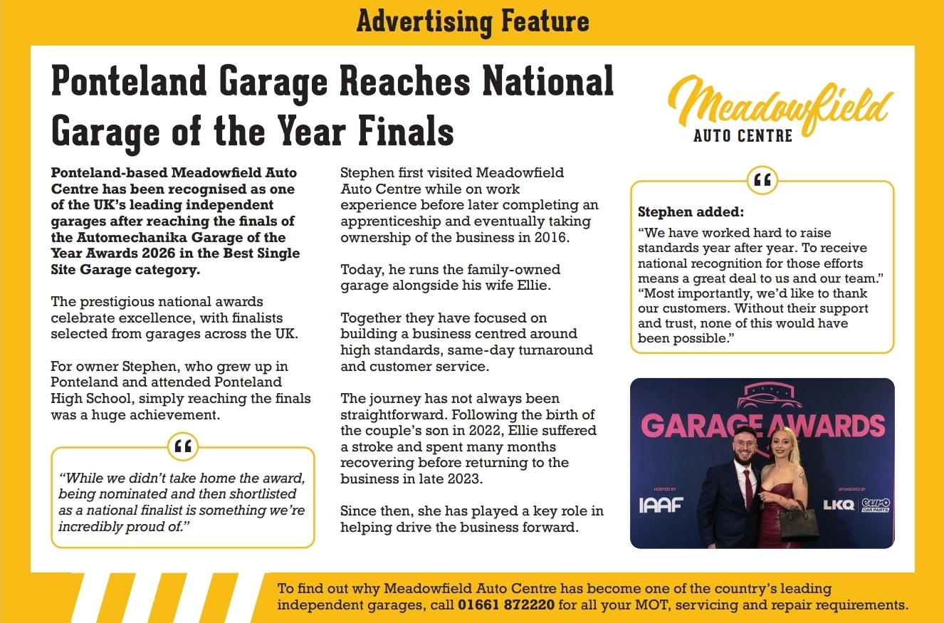 Ponteland Garage Reaches National Garage of the Year Finals